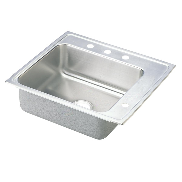 Elkay Lustertone Stainless Steel 22 X 19-1/2 X 6 Single Bowl Top Mount Classroom Ada Sink DRKADQ222060R3 - main